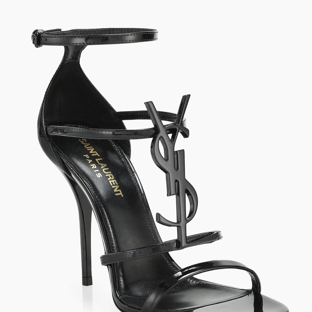 Saint Laurent Cassandra YSL Logo Sandals